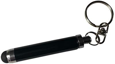 עט חרט בוקס גלוס תואם ל- HP Envy X360 - חרט קיבולי כדורים, עט מיני חרט עם לולאת מקשים לקנאת HP x360 - סילון שחור