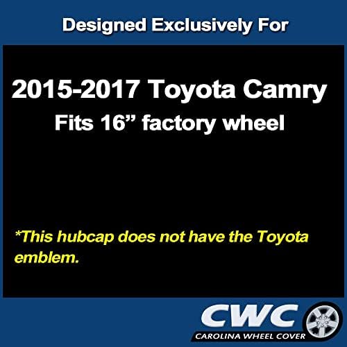 העתק פרימיום HUBCAP, החלפה לטויוטה קאמרי 2015-2017, כיסוי גלגלים בגודל 16 אינץ '