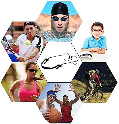 רצועת משקפי ראייה של סיליקון שומרי משקפי ראייה ספורט ספורט אנטי החלקה משקפיים אלסטיים מחזיק כבל משקפי שמש לגברים