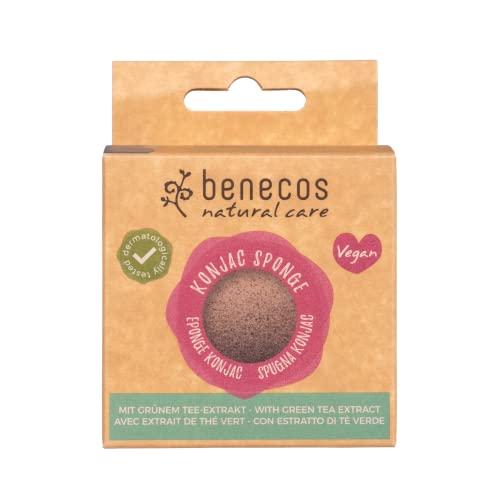 Benecos Natural Konjac Sponge תה ירוק