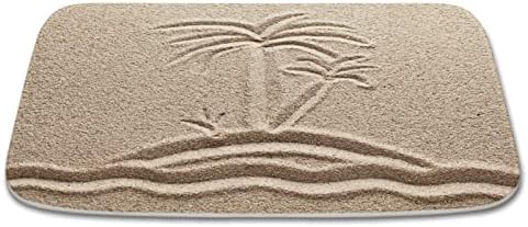 קיץ חוף כף עץ אמבטיה שטיחים טרופי צמח חול דפוס אמבטיה מחצלת החלקה אמבטיה דקור מחצלות קורל קטיפה דלת שטיח עם