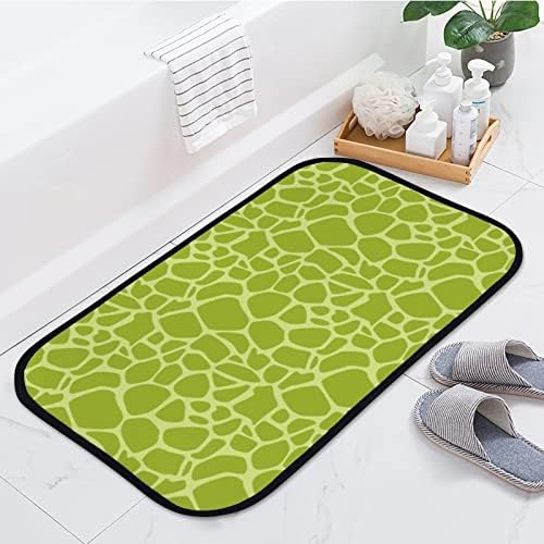 רצפת דלת מחצלת אמבטיה שטיחים ירוק חלקה סופר מפנק אמבטיה שטיח החלקה סופג לכניסה מקורה חיצוני 23. 6 על 15.7 אינץ