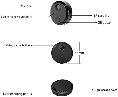 מצלמת אבטחה של Lantro JS Mini, ניטור בזמן אמת, חיבור WiFi, ראיית לילה ועוד