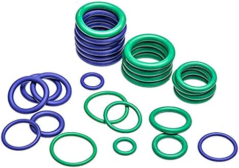 ערכת אורינג של פינר עסוק 396 חתיכות 18 גדלים מיזוג אוויר סנטימטר A/C O טבעת חותמות גומי O ירוק וסגול