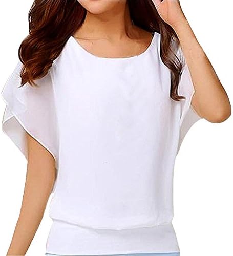 צמרות קיץ רופפות לנשים חולצות שיפון y2k טרנדי