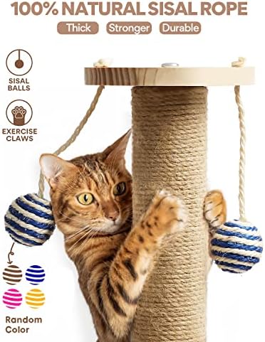 מורא חיות מחמד חתול מגרד הודעות עבור מקורה חתולי שריטה הודעה 4 ב 1 עיצוב חתלתול גרדן עם מתנדנד כדור חתול גרוד לחתולים גדולים