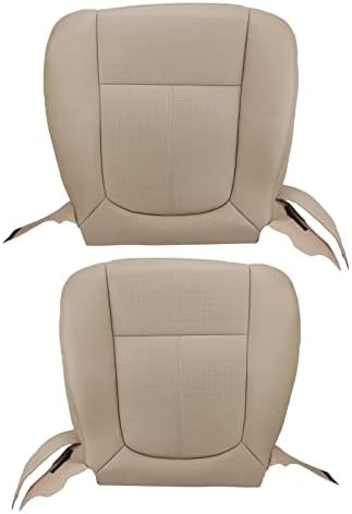 נהג Autokay ונוסע מחורר כיסוי מושב מתאים לפורד F150 F250 Lariat 2011- - TAN