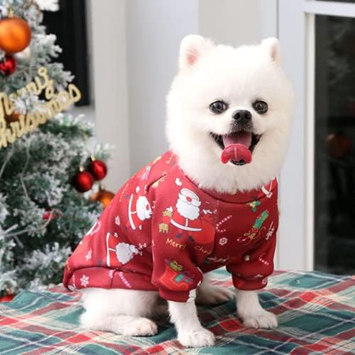 חג המולד סווטשירט לכלבים גור חיות מחמד כלב בגדי לסתיו וחורף