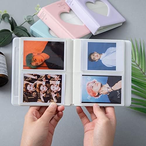 מינליה 3 אינץ '64 כיסים מחזיק תמונה מדבקת תמונה אלבום צילום אלבום אוסף כוכבים מדבקת תמונה DIY MINI אלבום