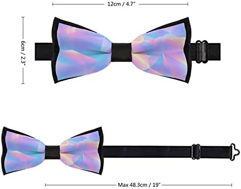 חתול עשב -80 סגנון משולש פסטל מצחיק עניבה קשורה מראש עניבות פרפר רשמיות עניבת פרפר מתכווננת מודפס לגברים