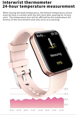 שעון חכם אופנה Bluetooth, 2023 F57L חדש ניטור גלוקוז בדם שעון חכם שעון סוכר בדם לא פולשני, שעון חכם ללא כאבים,