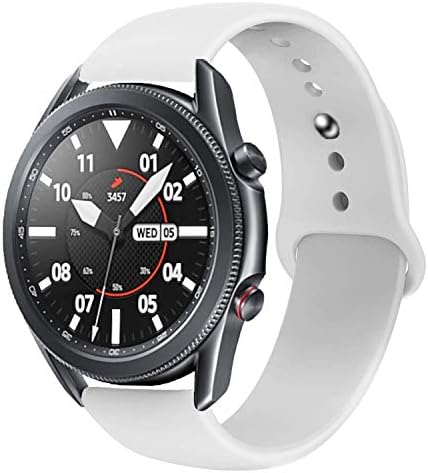 HandyGear תואם ל- Galaxy Watch 3 45 ממ/גלקסי שעון 46 ממ/Gear S3 פס, 22 ממ רצועת רצועת החלפת סיליקון רכה סיליקון רכה