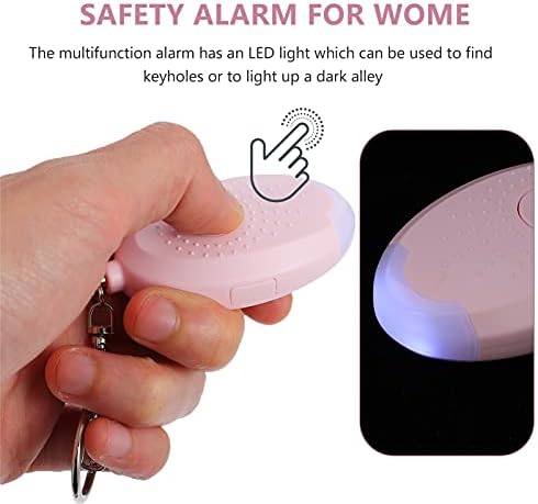 מחזיק מפתחות אזעקת אבטחה אישית עם אורות לד אזעקת בטיחות חירום לנשים גברים ילדים קשישים