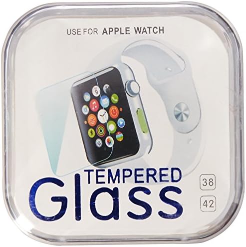 מסחר SD 2iwatxcg18 דק פרמיום מגן מסך מזכוכית ממושכת אמיתית עבור Apple Watch - 38 ממ - 2 חלקים