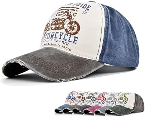 יולונונג וינטג 'כובע בייסבול שטוף ג'ינס משאית כובע אופנוע דפוס הדפסה חיצונית כובע שמש כותנה לגברים נשים