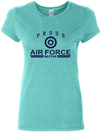 חיל האוויר הגאה אמא ​​כותנה טריקו-חולצה צבאית