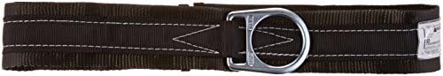 מילר מאת Honeywell 3NA/LBK חגורת גוף בטיחות D-Ting בודד עם רשת 1-3/4 אינץ 'ורידה אחורית בגודל 3 אינץ', גדולה, שחורה