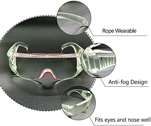 MCWLASER CO2 משקפי בטיחות לייזר 10600NM 10.6UM OD5+ משקפי בטיחות לייזר K40 מקצועיים המתאימים מעל כוסות קוצר ראייה