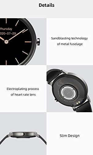 שעון חכם של USSUMA לטלפונים אנדרואיד וטלפונים iOS IP68 Sports Sports Smartwatch Smart Bluetooth 5.0 כושר דופק גשש