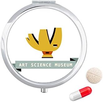 סינגפור אמנות מדע מוזיאון גלולת מקרה כיס רפואת אחסון תיבת מיכל מתקן