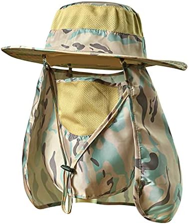 כובע דיג של Koolsoly, כובע שמש עם UPF 50+ הגנה מפני השמש ודש הצוואר, לגבר ולנשים