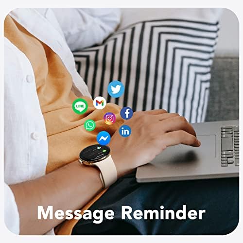 Parsonver Smart Watch תשובה הפוך שיחה, AMOLED תמיד-ON תצוגה SMARTWATCH עבור אנדרואיד ו- iOS טלפונים עם שיחת/חיוג