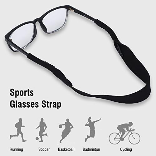 Vbestlife 5 יחידות משקפי שמש משקפיים משקפי ספורט רצועת צוואר אלסטי מחזיק שרשרת שרשרת חוט שרשרת למשקפיים משקפיים