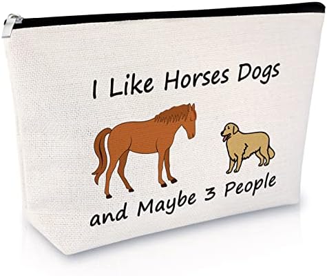 חובב כלבים סופודי מתנה לנשים איפור תיק כלב אמא מתנה סוס סוס מתנה חובבי סוס מתנה תיק קוסמטי מתנה ליום הולדת מצחיק מתנה