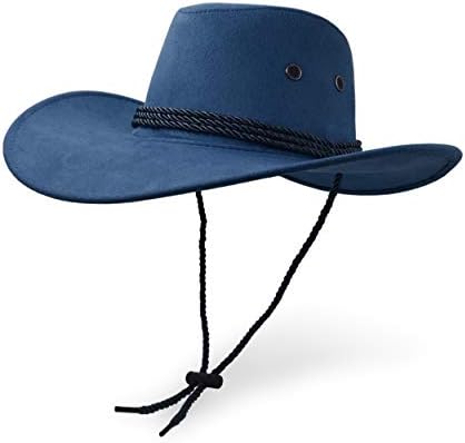 כובע קאובוי, כובע שמש פו פו זמש זמש עור כובע מערבי כובע חיצוני שמשתן