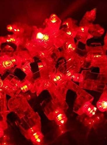 אורות אצבעות סופרסטור לוס אנג'לס 10 חבילה אדומה רק פנסי פנסי אצבעות הובלה למעורבות, מסיבות, עבודה ושימושים רבים אחרים