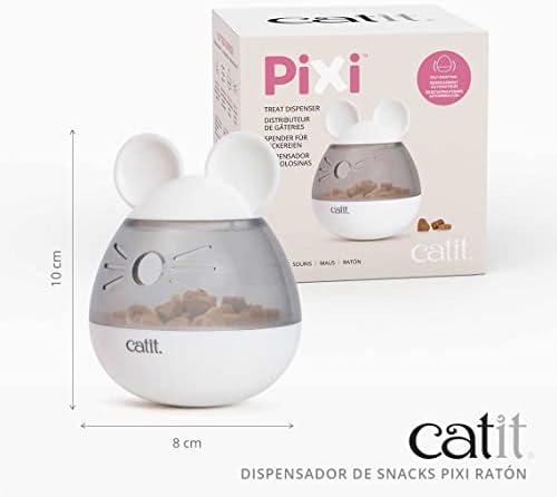 מתקן פינוק קטיט פיקסי, פינוק אינטראקטיבי מחלק צעצוע חתול, עכבר