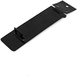 LON0167 חדש מתכת שחורה בהשתתפות שולחן בטיחות חלופי אמין ארון יעילות מגירת דלת מנעול היציקות Hasp Staple סט 4 אורך