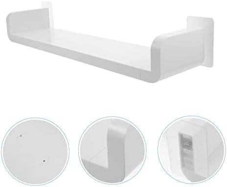 Zerodeko 1 pc מתלה לאחסון אמבטיה מדפים רכובים מדפים צפים מדף קיר מדף קיר קיר קיר קיר קיר קיר רב -פונקציונלי מתלה קיר קיר