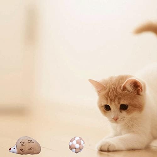 קוסמייצ ' י 8 יחידות כדורי חתול וצעצועי חתול לחתולים פנימיים-אביזרי חתול לחתולים פנימיים וצעצועי חתלתול לחתולים פנימיים-כדור