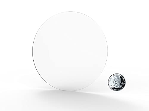 SuffituredIsplays® 12pk 18 דיסק עגול מעגל Lucite Clock Plexiglass, 3/16 עבה 18822-18 -3/16 -12pk-nf