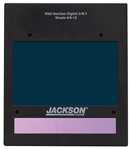 החלפת בטיחות של ג'קסון NEXGEN 3-in-1 מחסנית ADF דיגיטלית לקסדת ריתוך NEXGEN, צל 9-13, 16622, שחור, 4.53 x 5.30