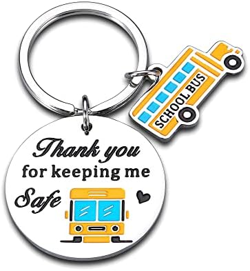 בית ספר אוטובוס נהג הערכה מחזיק מפתחות מתנות לגברים נשים תודה לך מתנות עבור בית ספר אוטובוס נהג פרישה עבודה חדשה
