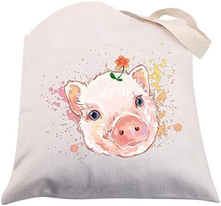 CMNIM מתנות חזיר תיק תיק תיק מתנה לאוהבי חזירים מחמד חזירים תיק תיק תיק תיק נסיעות מתנות חזיר ורוד מתנות מעוררות השראה
