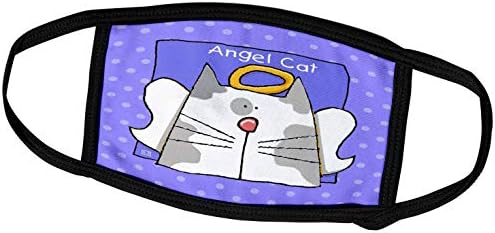 3 עלה מלאך אפור דו צבע חתול חמוד קריקטורה לחיות מחמד אובדן זיכרון-פנים מכסה
