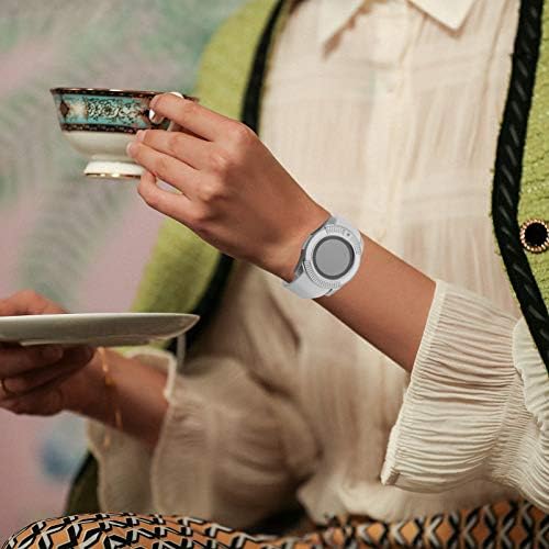 שעון חכם Hemobllo עבור נשים שעון חכם שעון חכם עמיד למים עם שעון טלפון סלולרי מצלמה נטען שעון כף יד לבן 180mAh