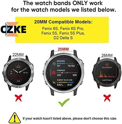 Eeomoik עבור Garmin Quickfit Watch Band 20 ממ