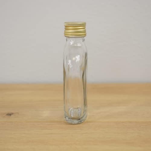 בקבוק הבקבוק הזכוכית הזכוכית של נוטלי 50 מל של נוטלי, סלו ג'ין בית חליטה חתונה FavourSpack כמות: 6, מכסה צבע: זהב