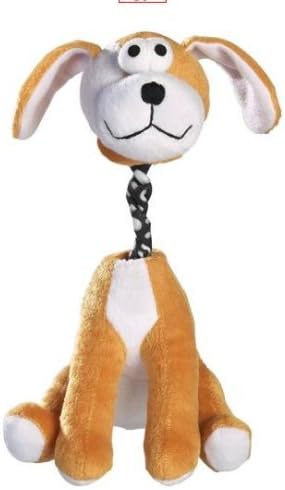 צעצוע כלב - זאני באנג'י ברקר קלאש משוך צעצוע מחמד מגרירה עם חריקת - כתום