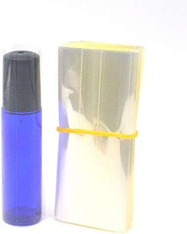 XMeifei חלקים 200 יחידות PVC Sluk Shrink Wrap סרט לשמנים אתרים גלגל בקבוקי 10 מל PVC צינור צינור