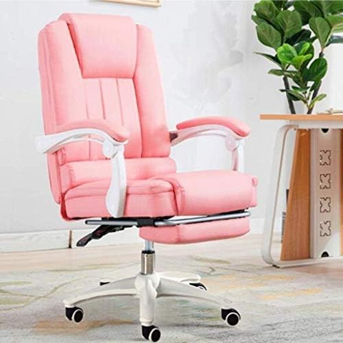 גבוהה בחזרה עור משרד כיסא-משחקי כיסא מירוץ משרד כיסא שולחן מחשב כיסא עור הנהלת מתכוונן מסתובב כיסא עם משענת ראש המותני