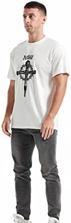 ג'יגל גברים פרמיום גרפיקה גרפי-עיצוב מגניב שרוול קצר שרוול צוואר חולצות לחבר'ה S-XXL