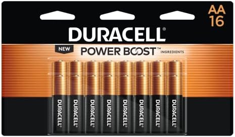 Duracell Coppertop AA + AAA סוללות משולבת חבילה עם מרכיבי Boost Boost, 16 ספירה כפולה A & Triple A סוללה עם כוח לאורך