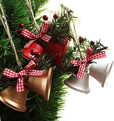 Homeriy Dual- חג המולד פעמוני קישוט עץ חג המולד קישוטים תלויים עם גרגרי קשת לשוק הביתי