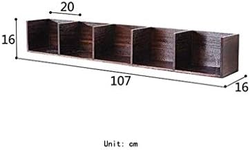 מתלה אחסון עמיד עמיד עץ פשוט מעץ מוצק מלבני קיר מלבני מדף מדף מדף מדף מדף מתלה