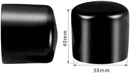 בורג חוט הגנת שרוול גומי עגול צינור בורג כובע כיסוי ידידותית לסביבה שחור 38 ממ מזהה 50 יחידות